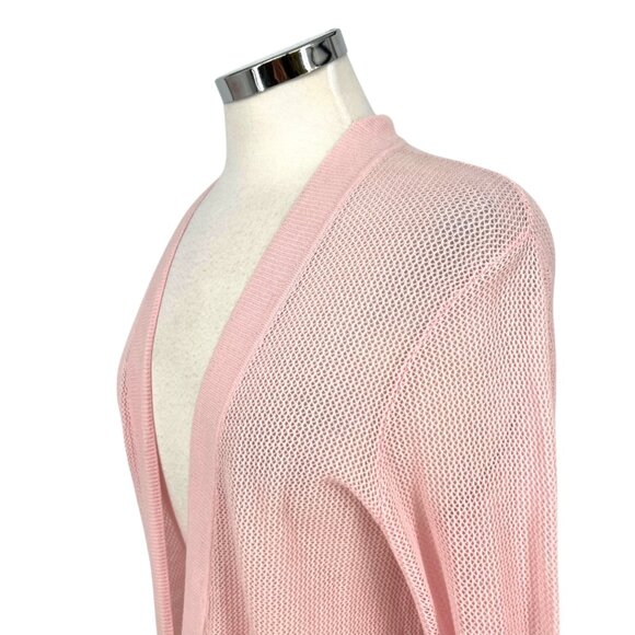 AG Adriano Goldschmied Cameron Cardigan Prism Pink Open Knit Size Small - Picture 5 of 11